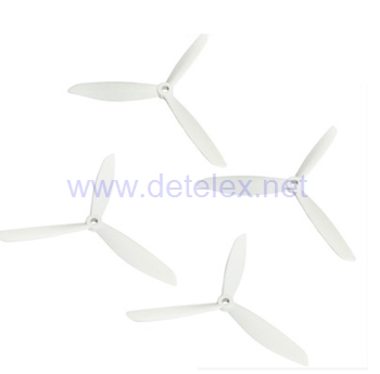 XK-X380 X380-A X380-B X380-C air dancer drone spare parts upgrade 3-leaf blades (White)